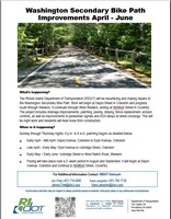 Mayor Hopkins Announces RIDOT Cranston Bike Path Work Schedule